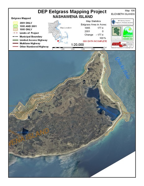 Nashawena Island Eelgrass Map