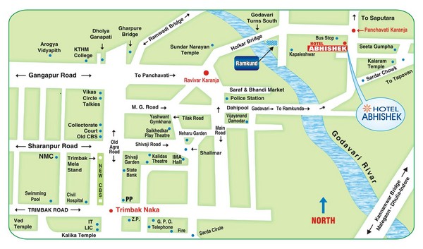 Nashik Tourist Map