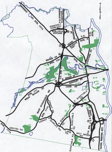 Nashua Parks Map