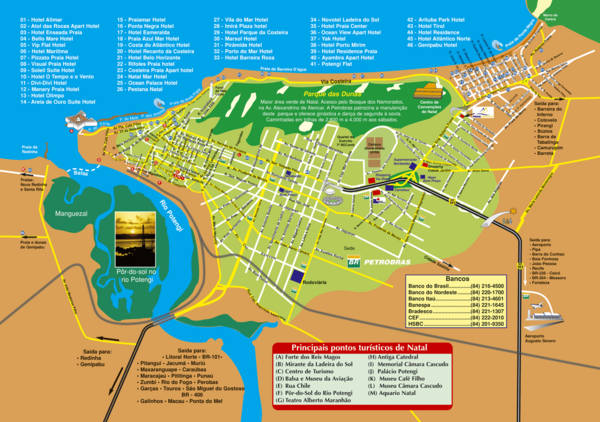Natal Tourist Map