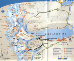 National Park, Perito Moreno Map
