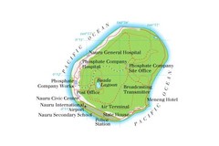 Nauru island Map