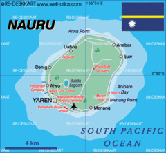 Nauru tourist Map