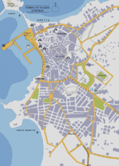 Naxos Town Map Naxos Town Map
