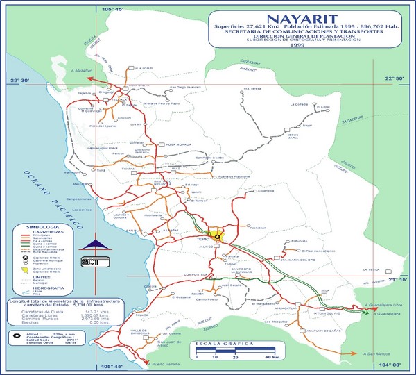 Nayarit Map