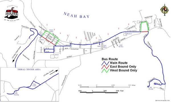 Neah Bay Bus Route Map