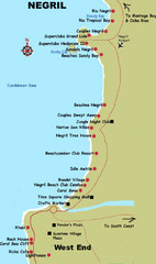 Negril Coastal Map