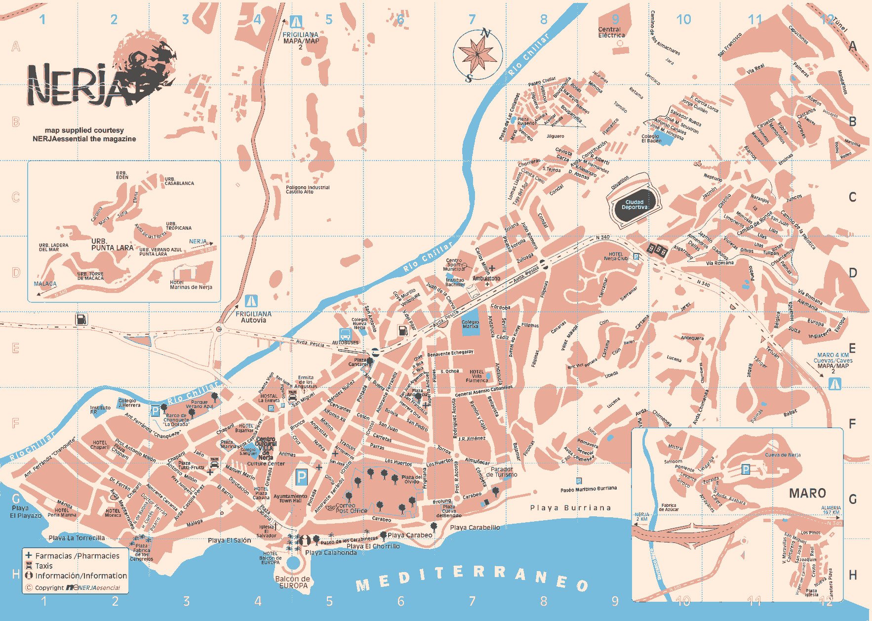 Nerja Town Map - Nerja Spain • mappery