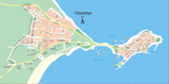 Nessebar, Bulgaria Tourist Map