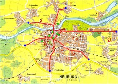 Neuburg an der Donau Map