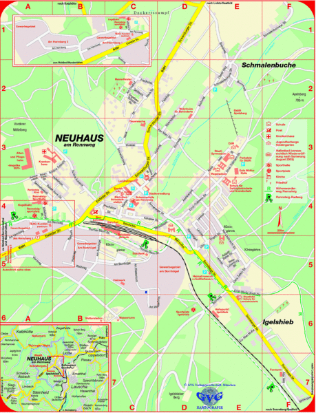 Neuhaus am Rennweg Map