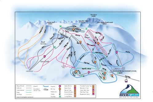 Nevis Range Ski Trail Map