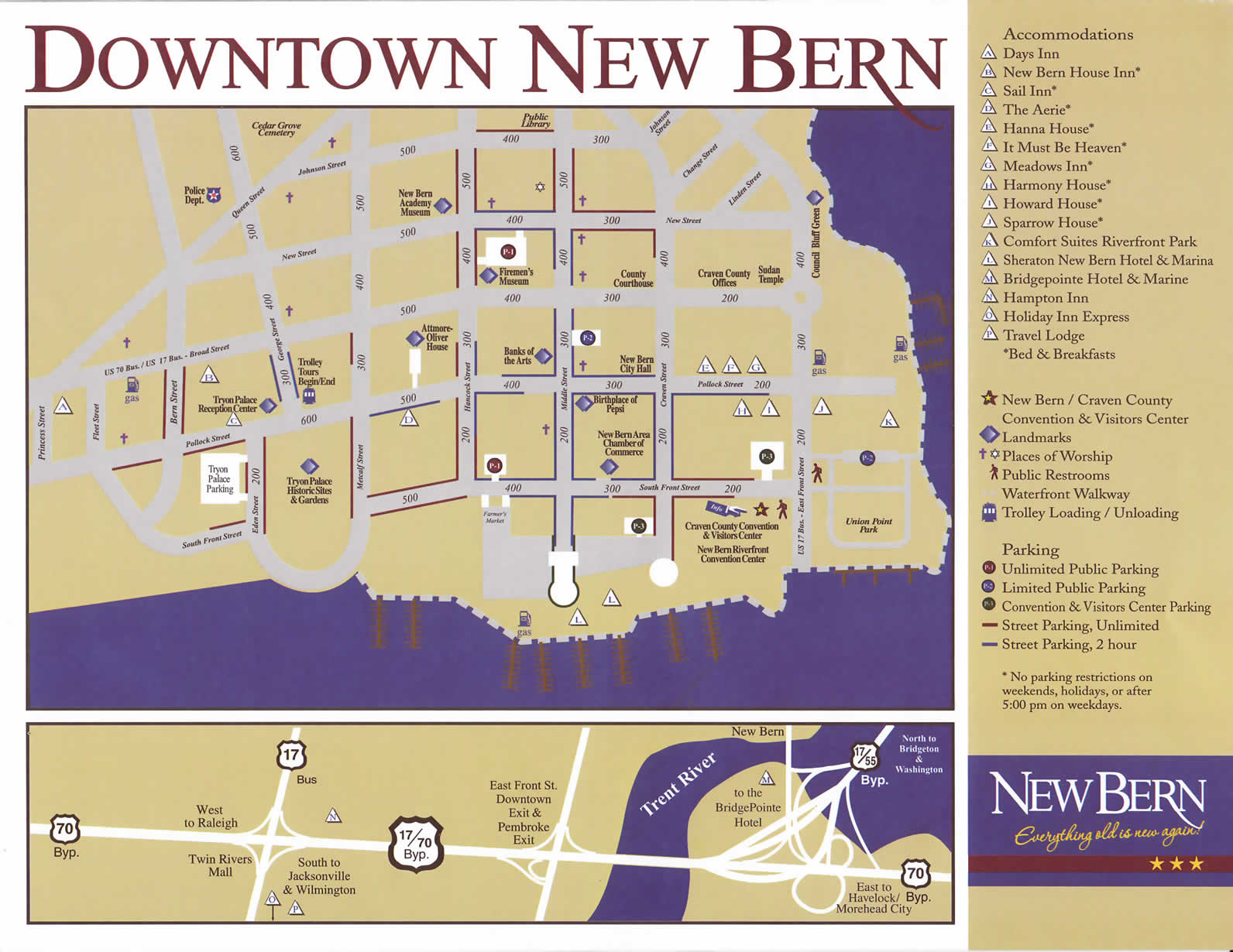 New Bern Map Nc at Carolyn Smallwood blog