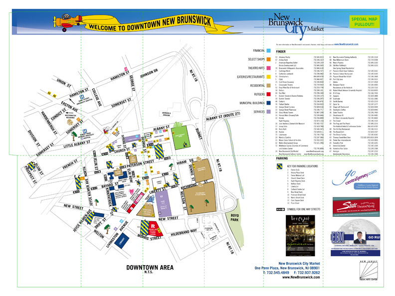 New Brunswick City Map - New Brunswick New Jersey • mappery
