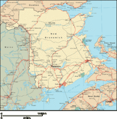 New Brunswick Map