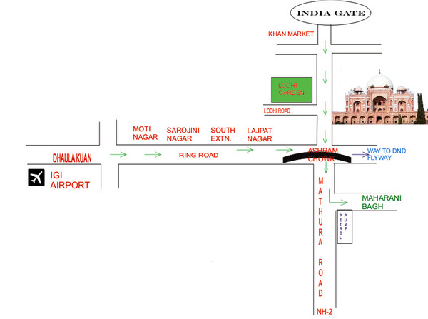 New Delhi Tourist Map