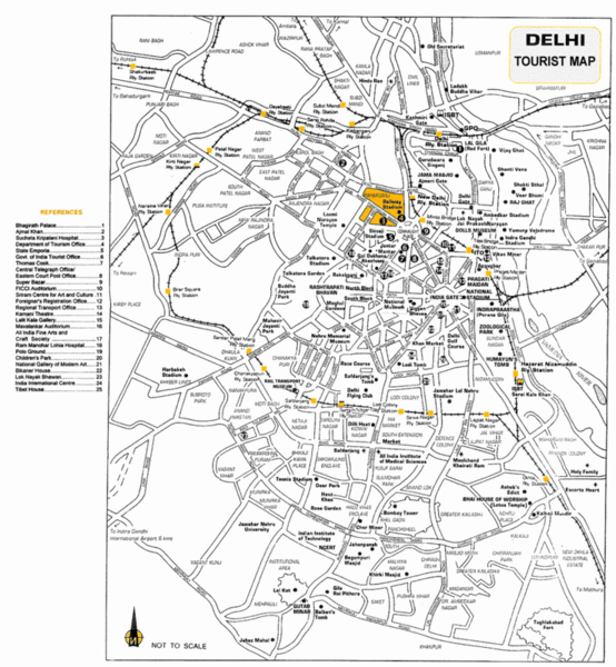 New Delhi Tourist Map