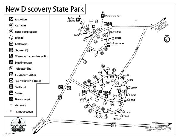 New Discovery State Park Campground Map