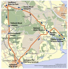 New Forest Bus Tour Map