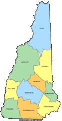 New Hampshire Counties Map New Hampshire Counties Map