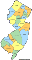 New Jersey Counties Map