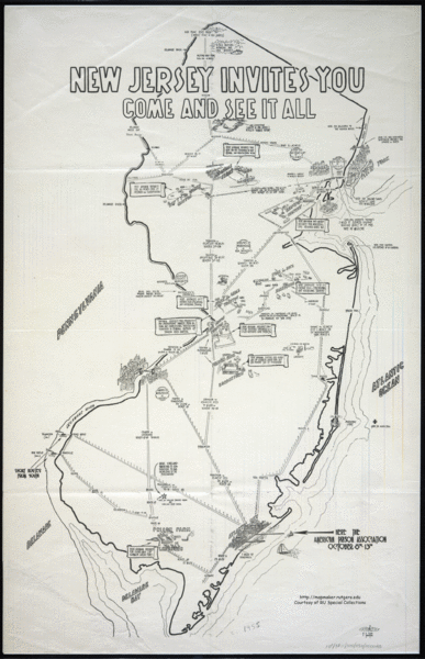 New Jersey Tourist Map