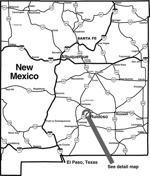 New Mexico Tourist Map