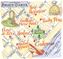 New Orleans French Quarter Map