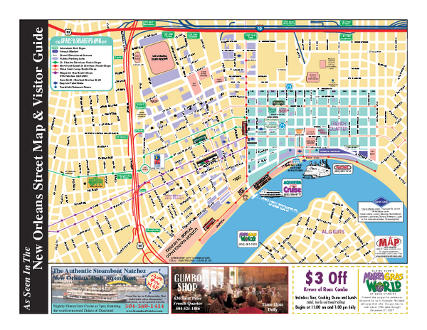 New Orleans French Quarter Map