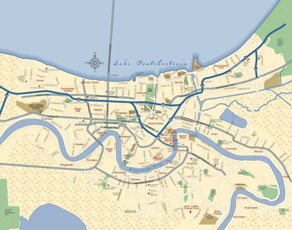 New Orleans Neighborhood Map