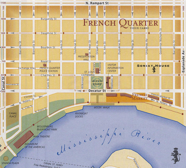 New Orleans Tourist Map