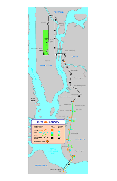 World Top Trends: nyc marathon course map - photos