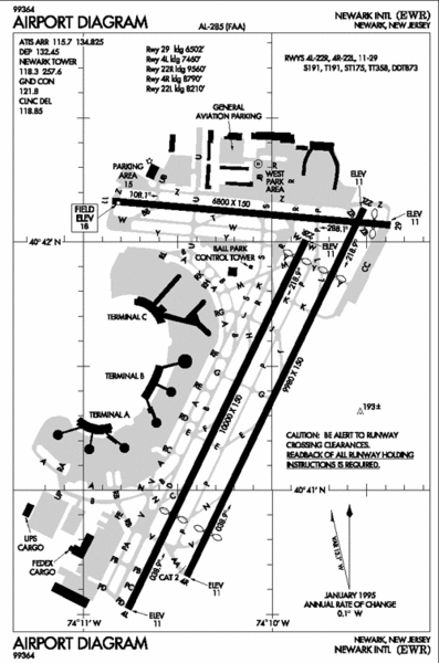 Newark Liberty International Airport Map