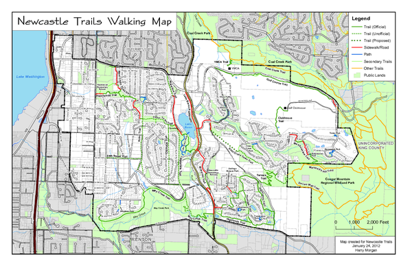 Newcastle Trails Trail Map