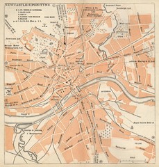 Newcastle upon Tyne Map