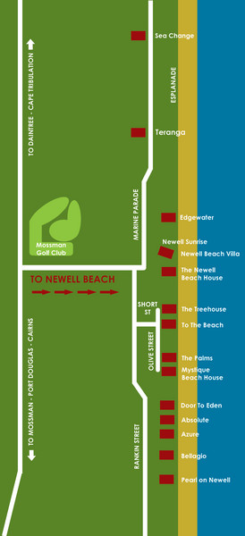 Newell Beach Tourist Map