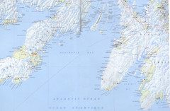 Newfoundland South-East Coast Map