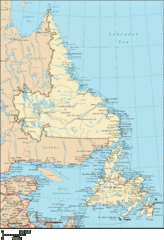Newfoundland and Labrador Map