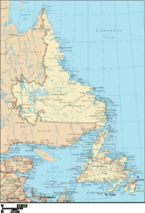 Newfoundland and Labrador Map Newfoundland and Labrador Map
