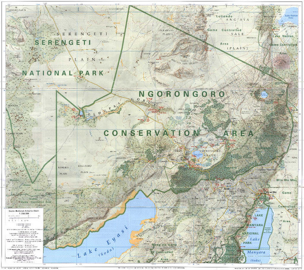 Ngorongoro Conservation Area Map