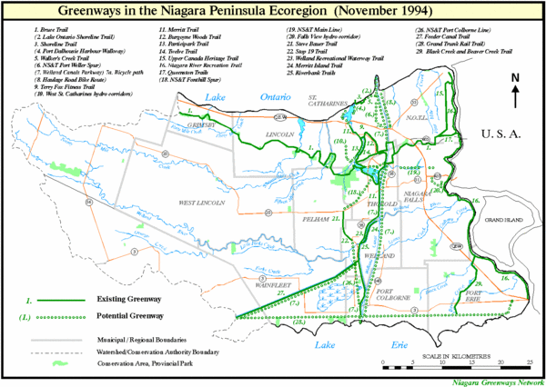 Niagara Peninsula Map
