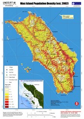 Nias Island Population Density Map