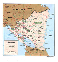 Nicaragua Tourist Map