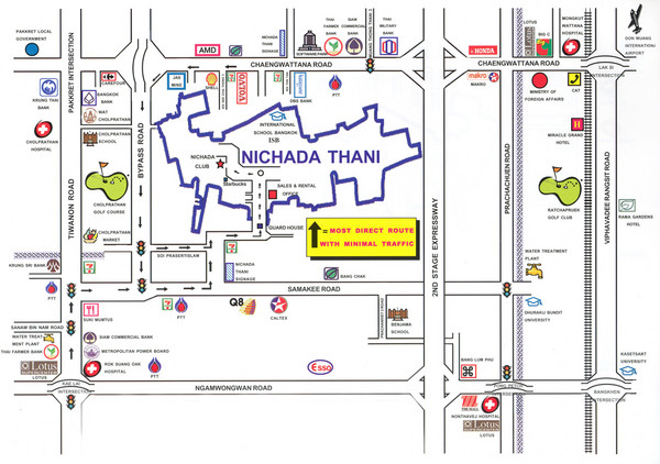 Nichada Thani Province Map