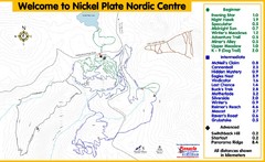 Nickel Plate Nordic Centre Ski Trail Map
