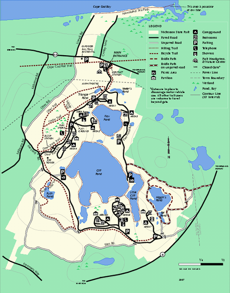 Nickerson State Park trail map