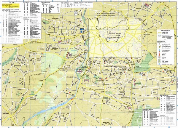 Nicosia Region Map