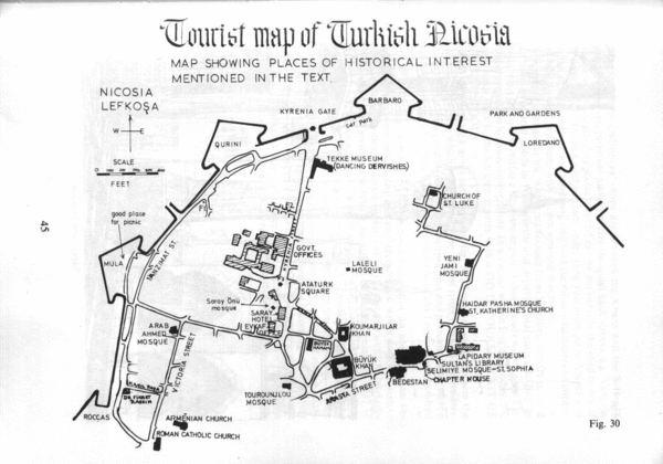 Nicosia Tourist Map