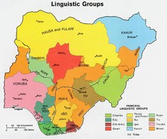 Nigeria Linguistic groups 1979 Map