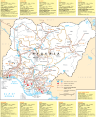 Nigeria electric grid Map